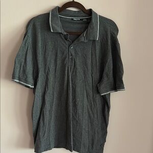 Claiborne Gray Polo Shirt with White Trim